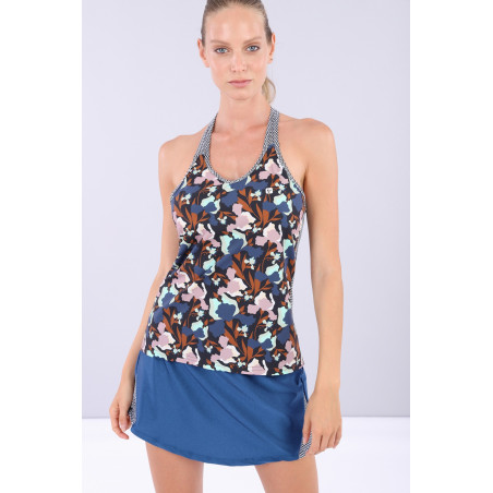 Floral Yoga Tank Top - Made in Italy - BMB - Floral