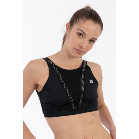 D.I.W.O Top With Mesh Inserts - N - Black