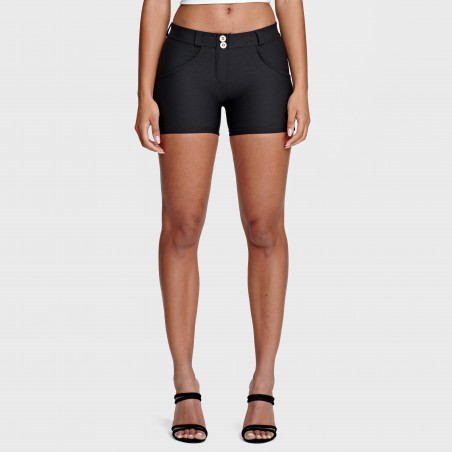 WR.UP® Shorts - Regular Waist Skinny - Made in Italy - N0 - Black