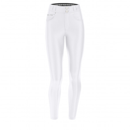 N.O.W® Ecoleather Pants - 7/8 Mid Waist Super Skinny - W - White