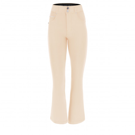N.O.W.® Pants - 7/8 Mid Waist Flare - Garment Dyed - Z115 - Macadamia