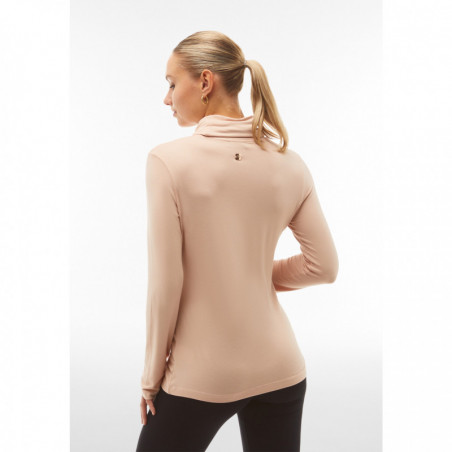 Long-sleeve turtleneck in viscose jersey - P106