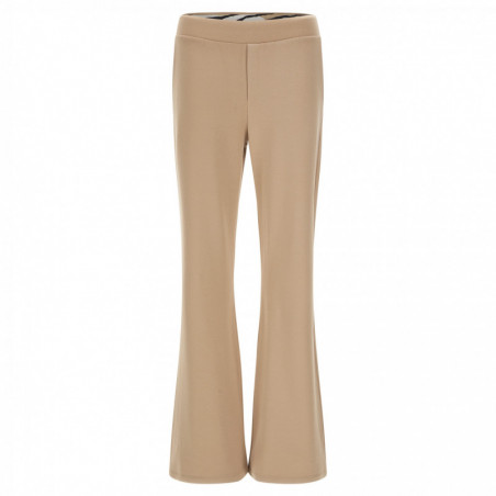 Comfort-fit viscose fleece trousers with printed fabric on the inside of the waistband - M35